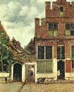 Jan Vermeer den lilla gatan oil